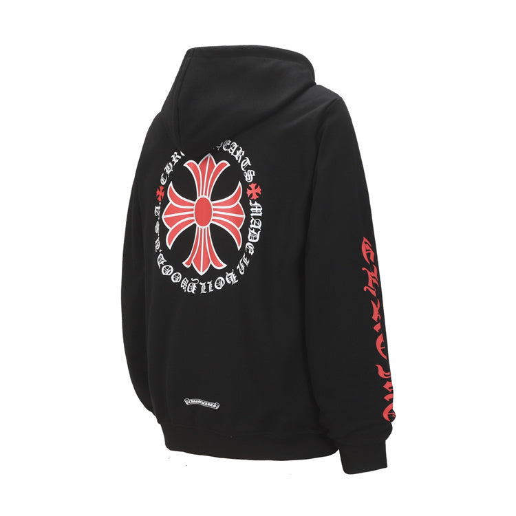 chrome hearts long sleeve hoodie featuring bold graphic design and streetwear style.