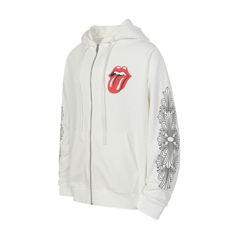 Chrome Hearts long sleeve hoodie with bold graphic design and streetwear aesthetic.