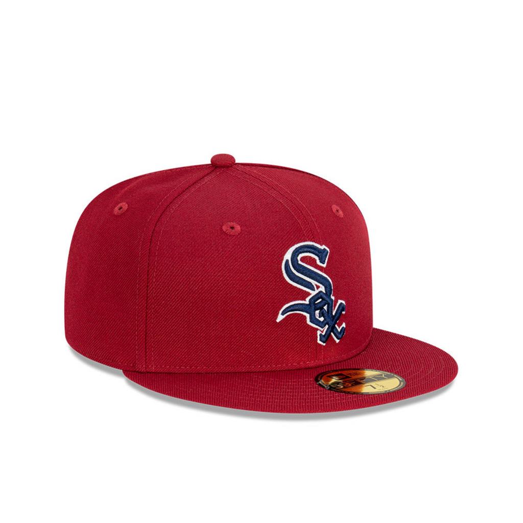 Chicago White Sox Bordeaux 59FIFTY MLB Fitted Hat