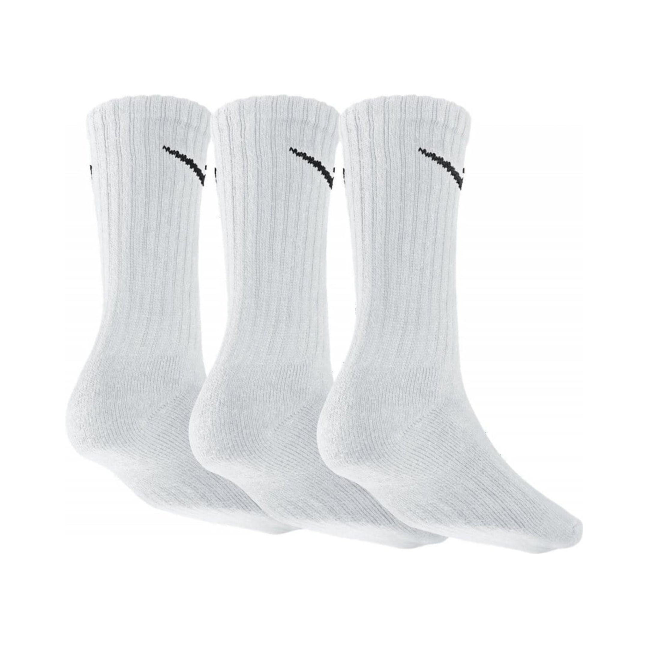 NIKE CUSHIONED CREW SOCKS X3 WHITE